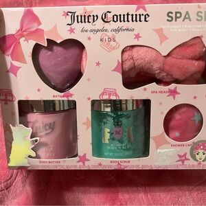 Juicy Couture Pink and Green Spa Set